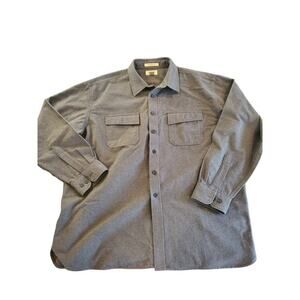 Men's L.L. Bean Flannel Chamois Heavy duty Shirt Shacket Traditional‎ fit 2XL